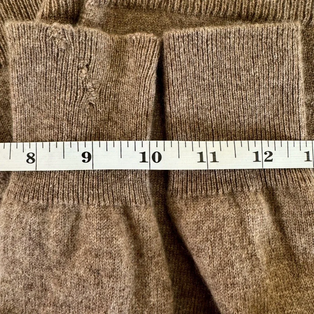 J.Crew 100% Cashmere V-Neck Sweater Women's XXS Brown Classic Soft Knit Pullover